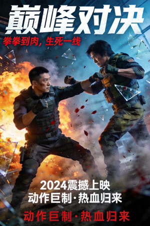 动作电影精彩打斗场面海报